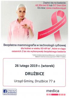 Bezpłatna mammografia - nie tylko w październiku