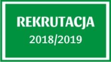 Rekrutacja do placówek oświatowych prowadzonych przez Gminę Drużbice na rok szkolny 2018/2019